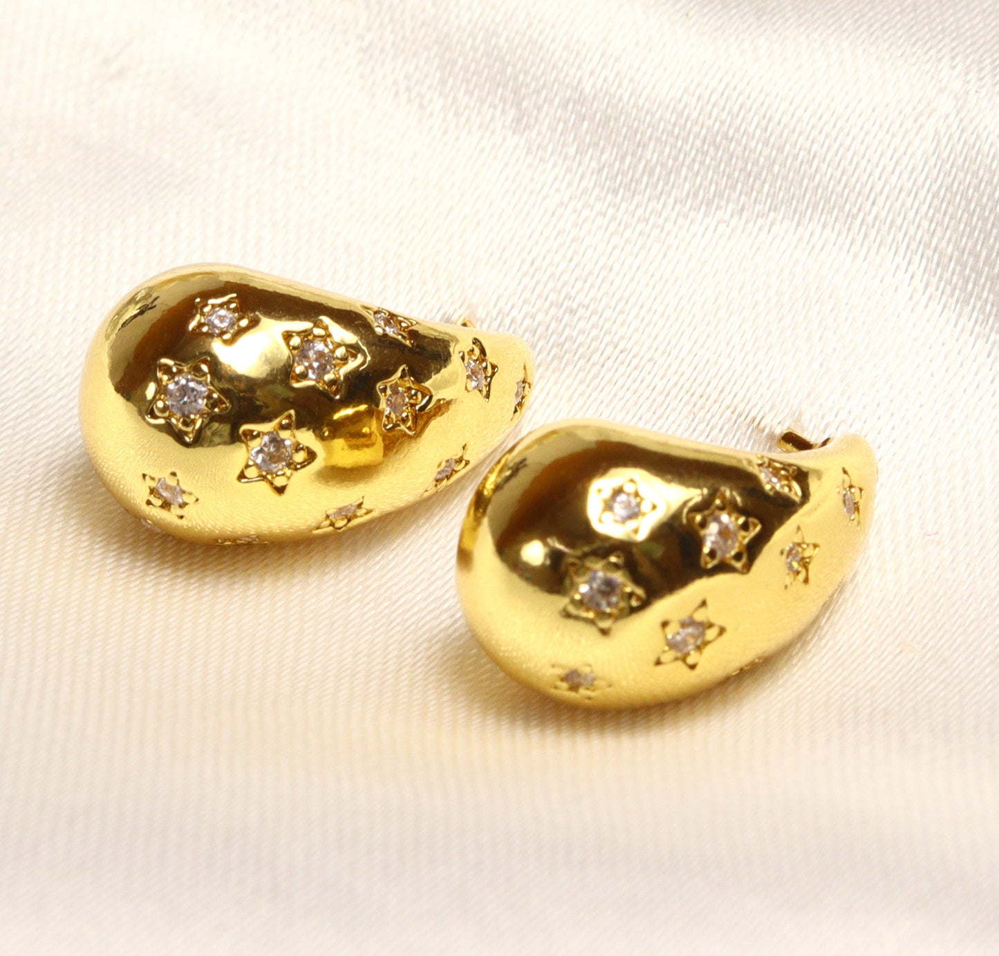 Bottega Studs| 18k Gold Plated