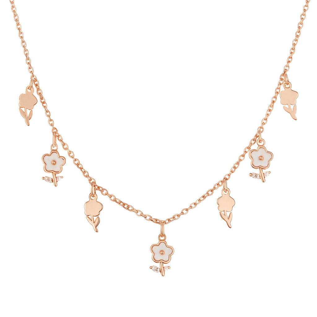 Whiteflower Choker Necklace